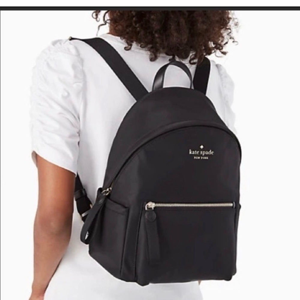 Kate Spade Chelsea Medium nylon Black Backpack